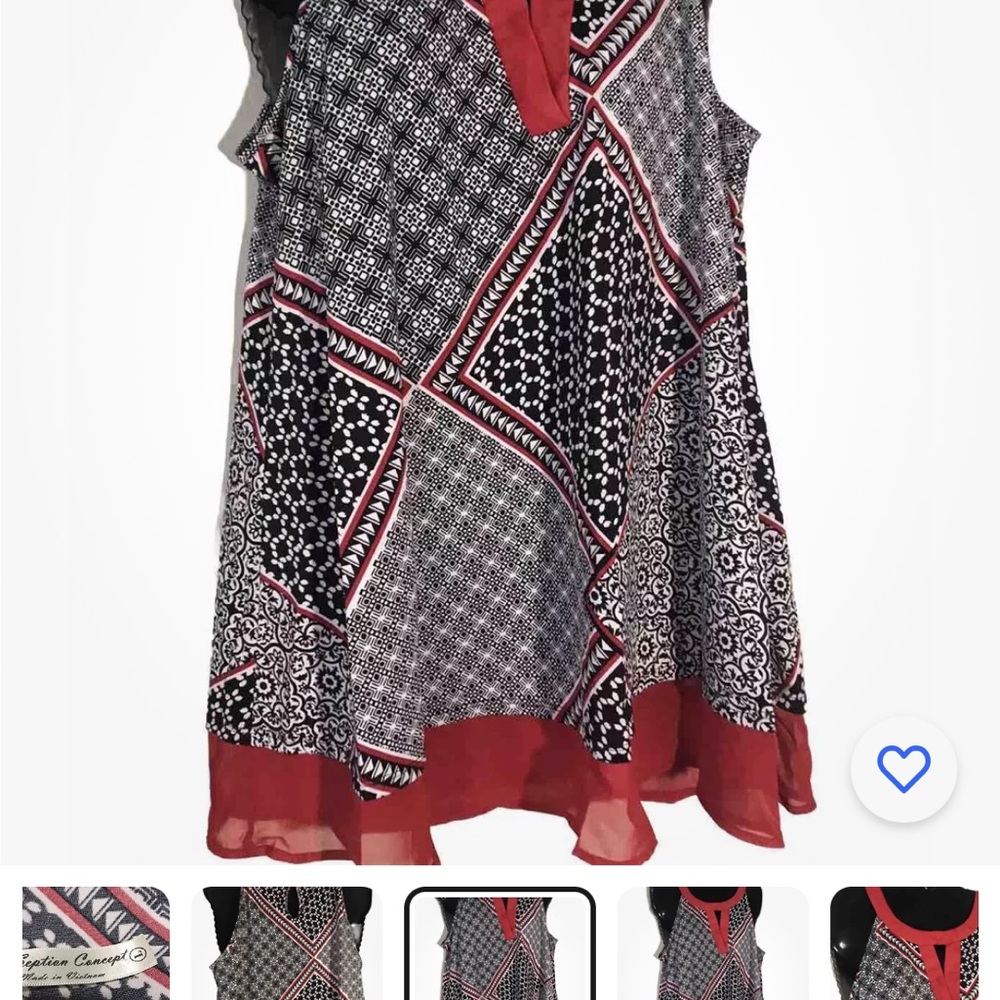 Large size Perseption concept blouse - Picture 6 of 13